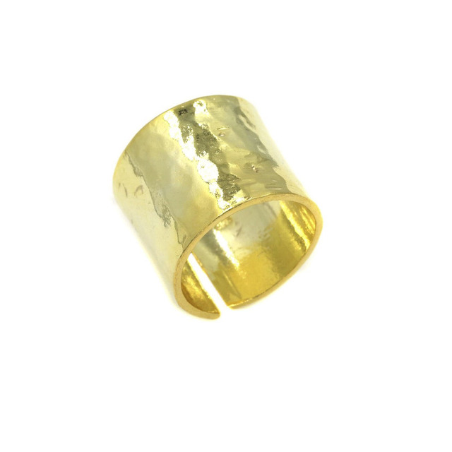 Δαχτυλίδι Βέρα Σφυρήλατη Ασήμι 925-Επίχρυση 107100052.100